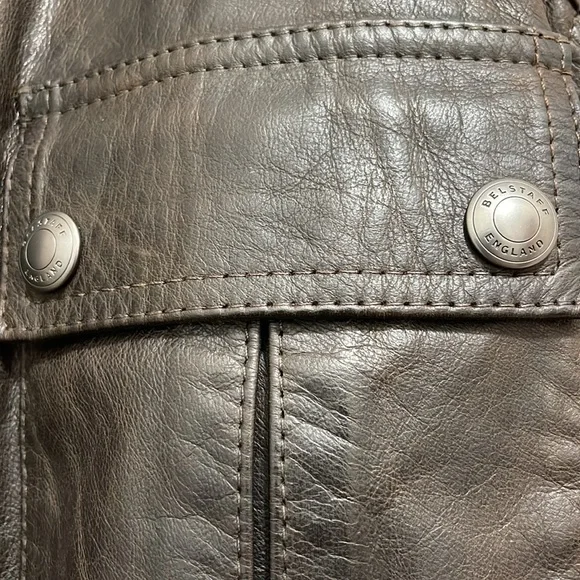 !SOLD! Belstaff Calf Leather Motorcycle Jacket with Removable Protective Armor - Picture 9 of 16